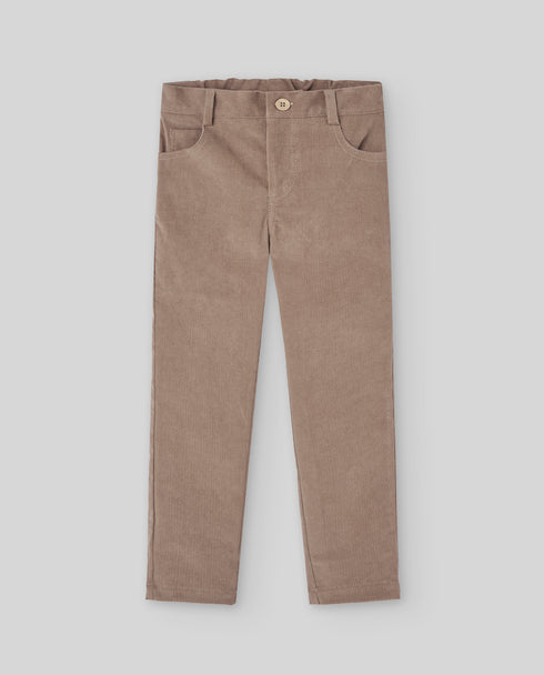Pantaloni din catifea reiata din bumbac